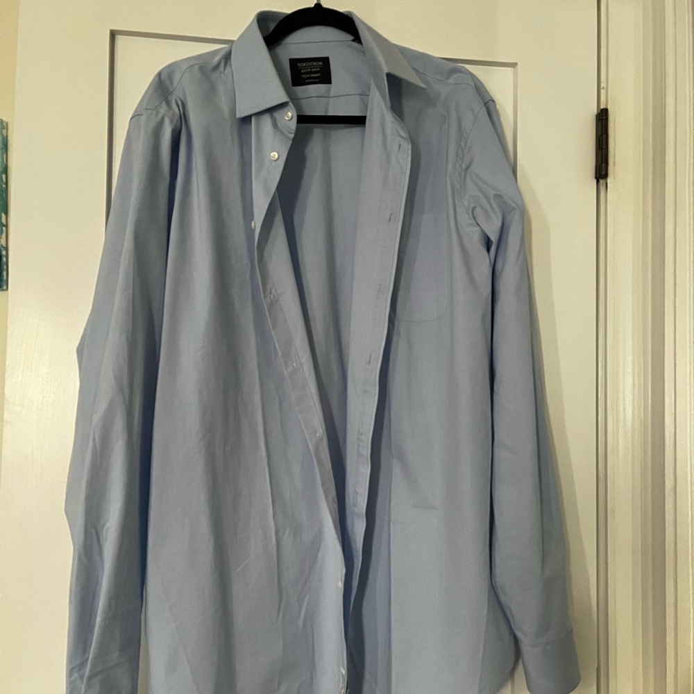 Baby blue men’s Traditional Fit Dress Shirt